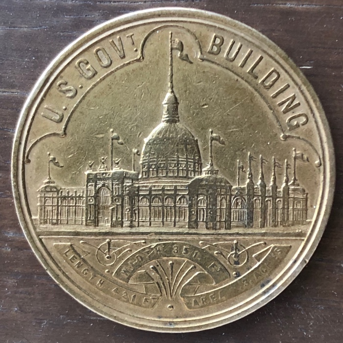 U.-S.-Government-/-Treasury-Department-Token-From-The-Columbian-Exposition-Of-1893
