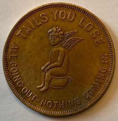 Humorous-Heads-Or-Tails-Cascarets-Laxative-Token
