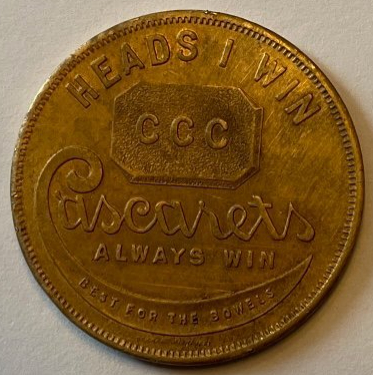 Humorous-Heads-Or-Tails-Cascarets-Laxative-Token