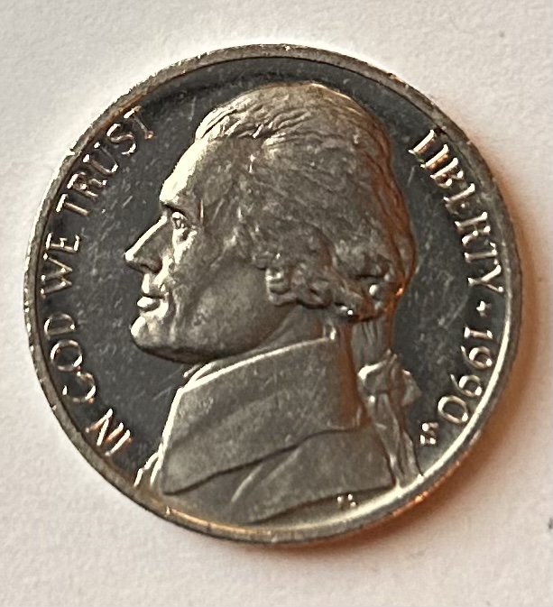 1990-S-Mint-Jefferson-Proof-Nickel