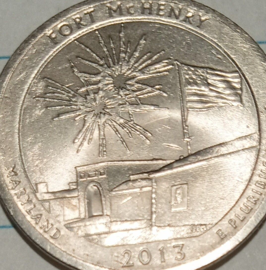 2013-Maryland-Fort-Mchenry-Quarter,-I'm-Trying-To-Gain-Knowledge-On-Identifying-Errors