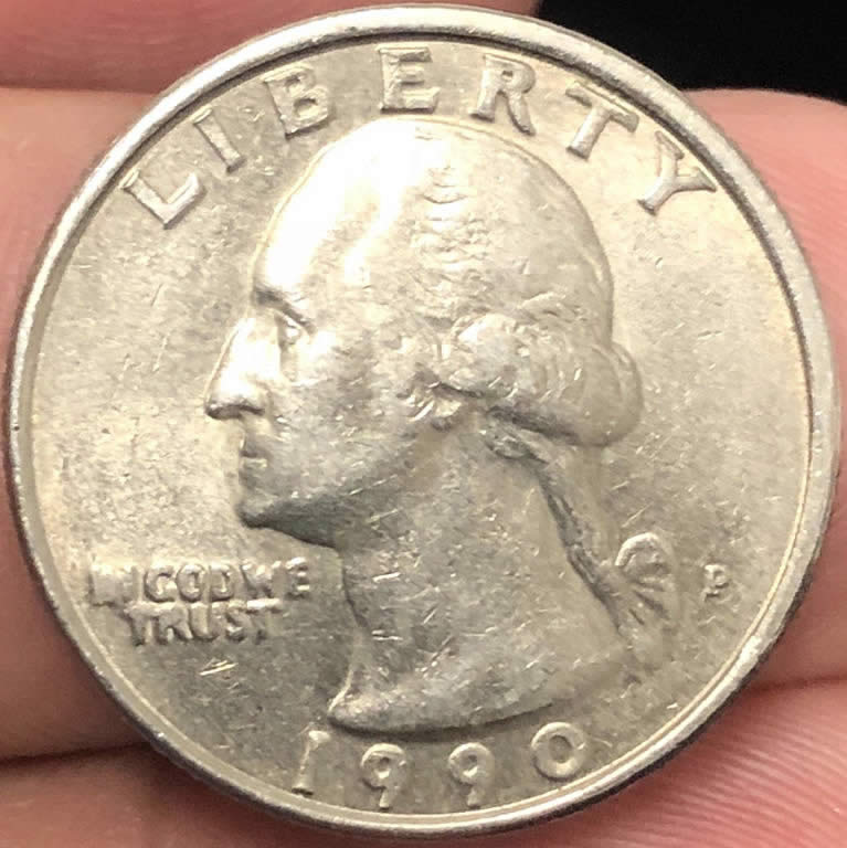 1990-P-Washington-Off-Center-Rim-On-Obverse.