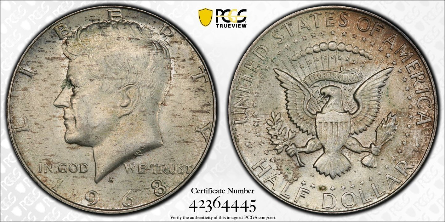 1964-50-Cent-Had-Green-Stuff-In-Many-Places-That-I-Picked-Off/-Wiped