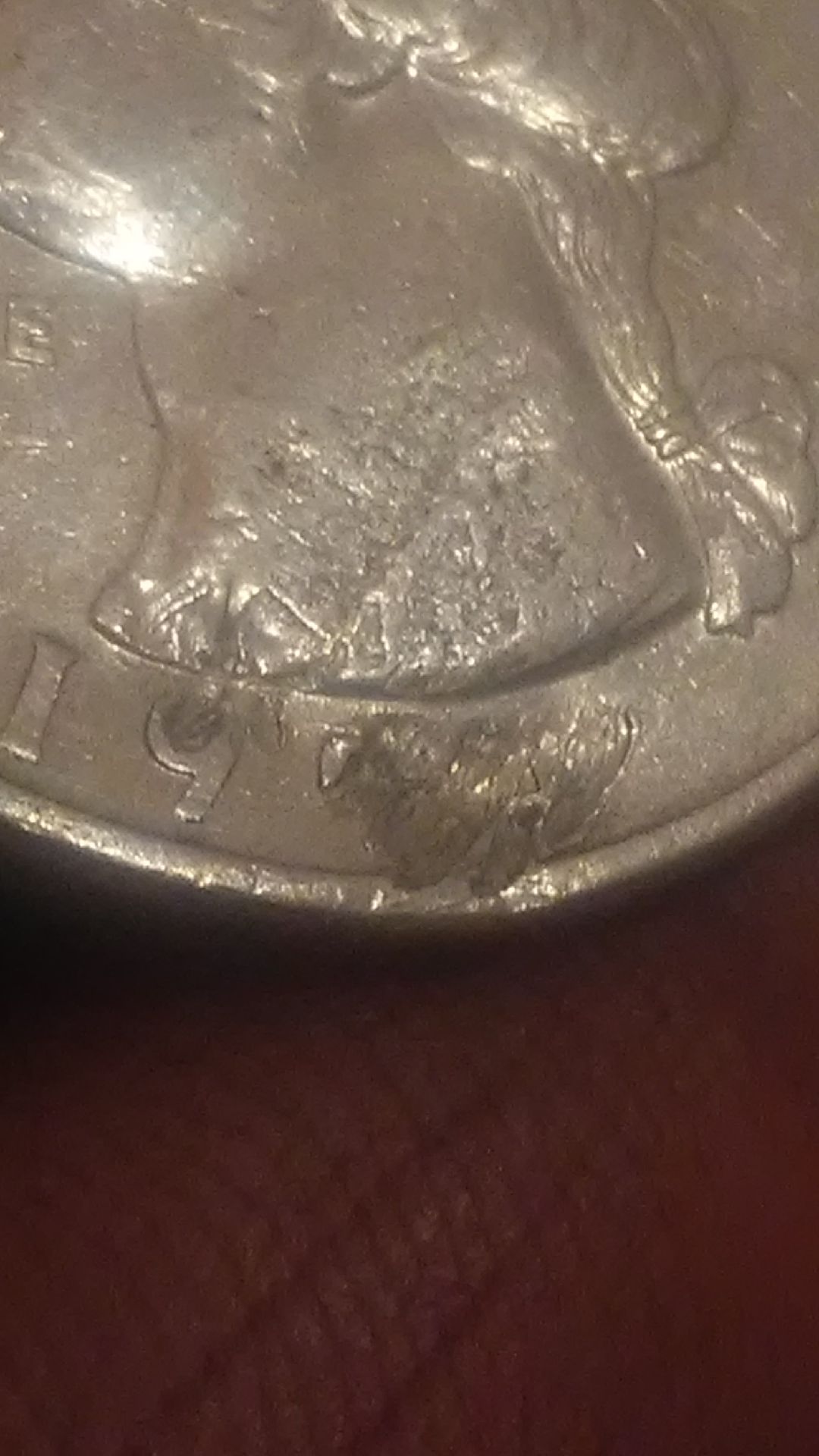 HI-This-Is-A-Washington-Quarter-Coin-Incomplete-Date-And-Other-Marks
