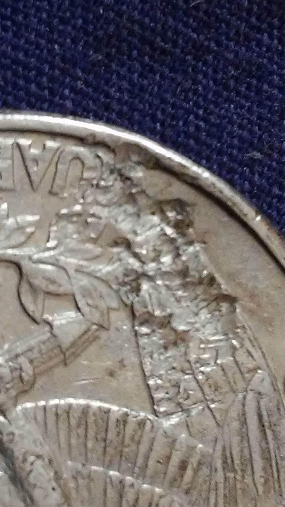 HI-This-Is-A-Washington-Quarter-Coin-Incomplete-Date-And-Other-Marks