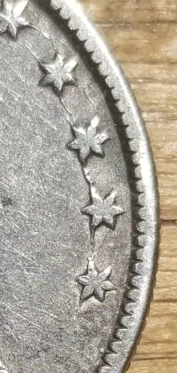 1854-Seated-Half-Dollar-Mint-Errors-On-Stars-,-Gown-Drape-To-1-On-Date