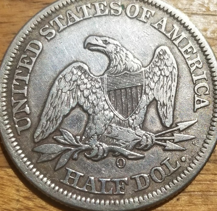 1854-Seated-Half-Dollar-Mint-Errors-On-Stars-,-Gown-Drape-To-1-On-Date