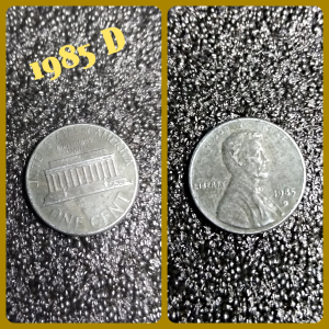 1985-D-Error-Penny-Zinc-Or-Steel
