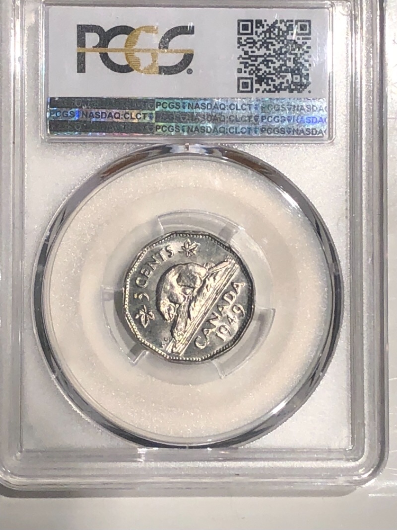 1949-5-Cent-Canada-PCGS-MS-66