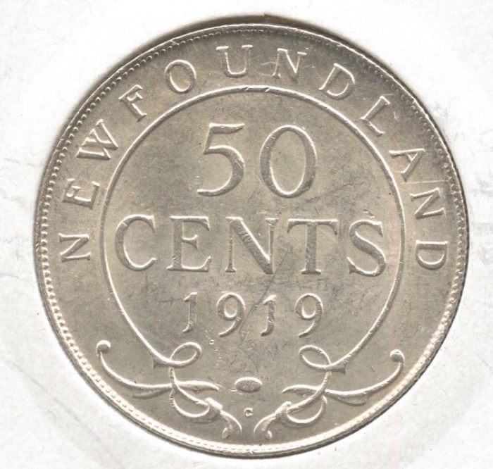 1919-50-Cent-Newfoundland-Grading-Opinion