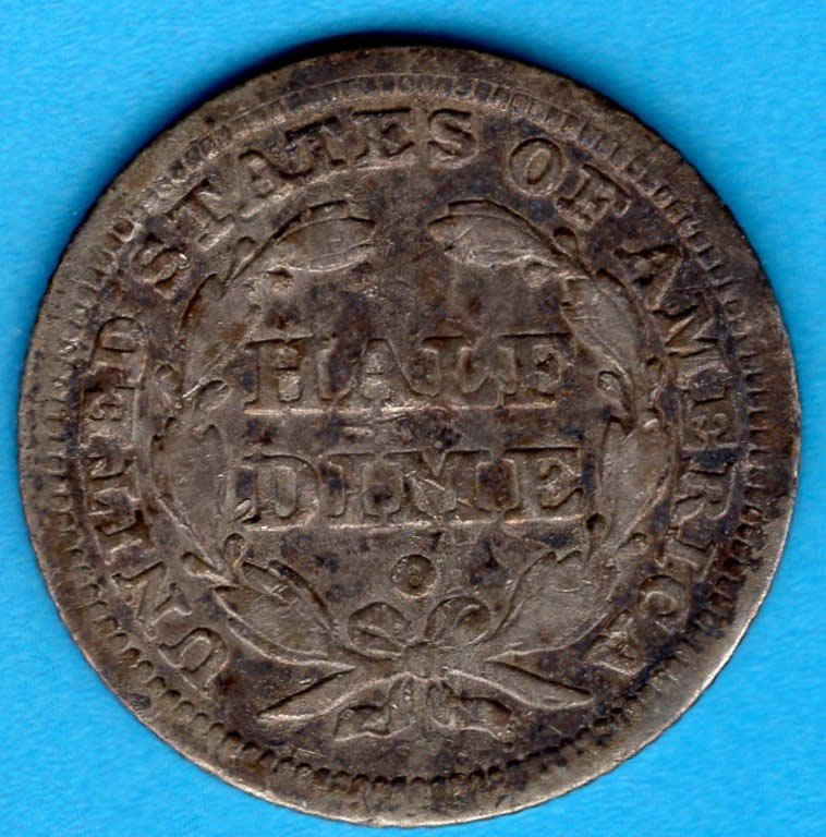 1844-O-Half-Dime---Damaged?