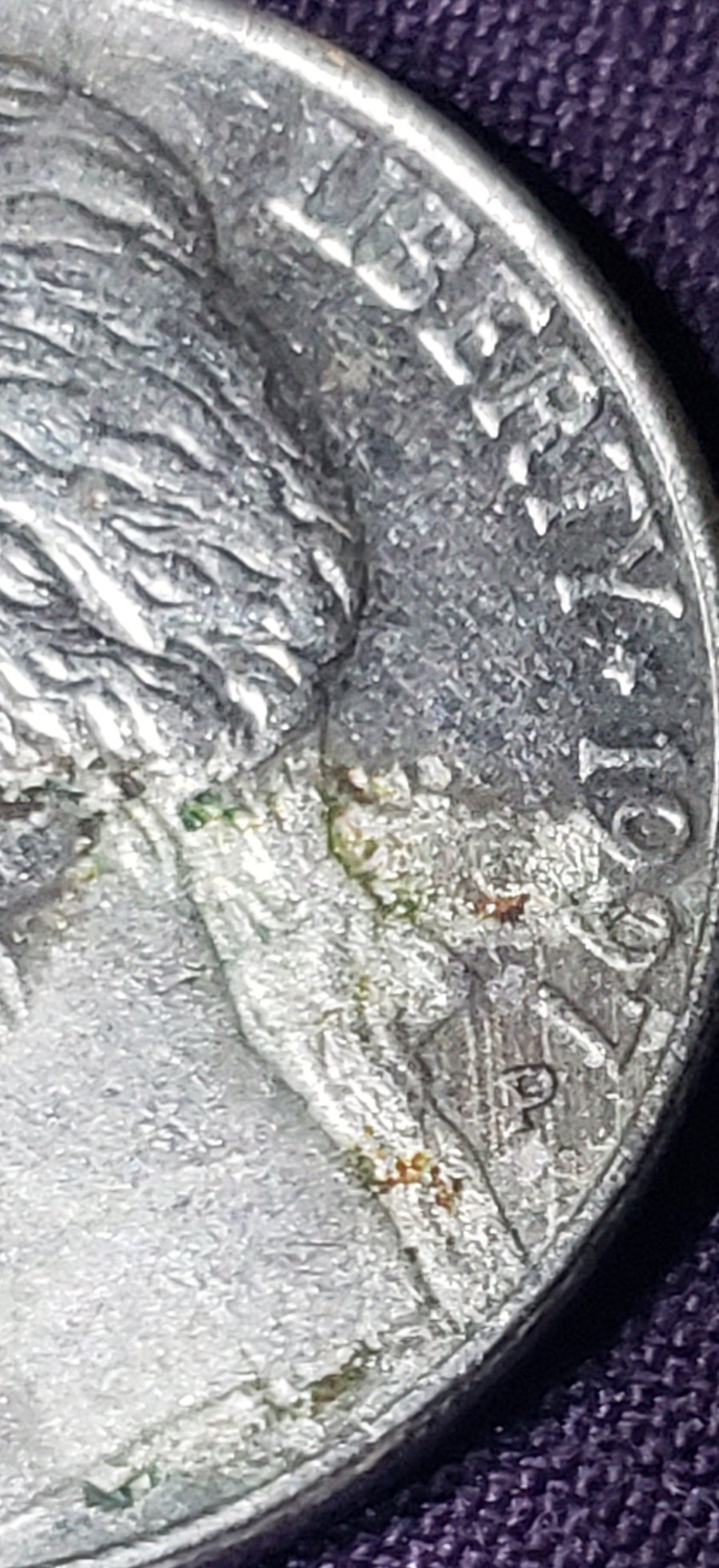 1997-P-Jefferson-Nickel-Strike-Through-Or-Damage?