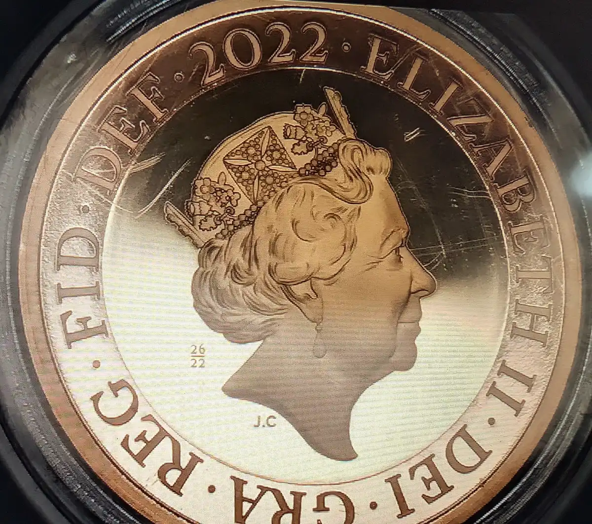 2022-Gold-�2-Coin,-Possibly-A-Fake