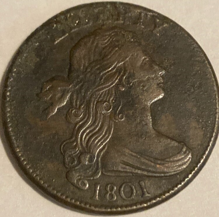 Grade,-Variety,-&-Proper-Conservation-Advice-On-This-1801-Draped-Bust-Large-Cent