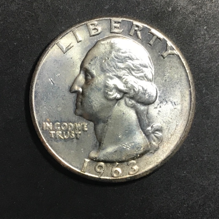 1963-Washington-Quarter--DDO-FS-101-Au-Ms