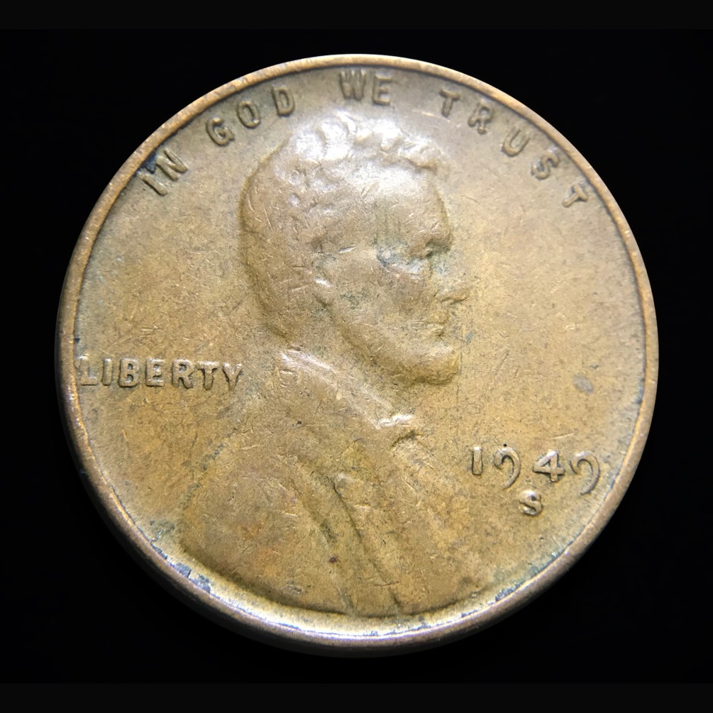 1949-S-Lincoln-Wheat-Cent--RPM-001-S/S/S-West,-And-West