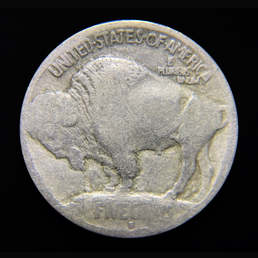 1913-S-Type-1-Buffalo-Nickel-Picked-From-A-Tray-Of-Buffalos