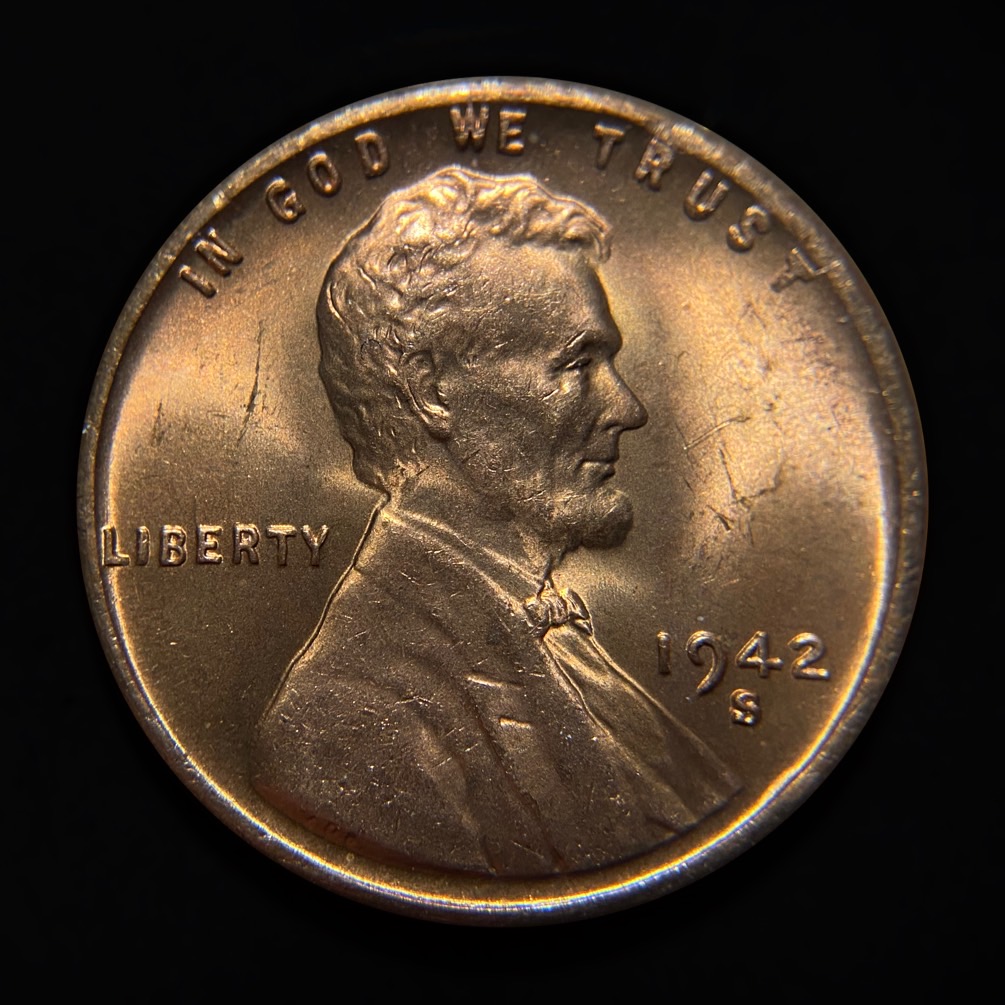 1942-S/S/S-Lincoln-Wheat-Cent-Doubled-Die--DDO-001,-RPM-001,-FS-101/301-X2
