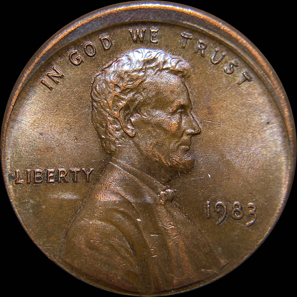 1983-Lincoln-Memorial-Cent--DDO-002-FS-102-And-Off-Center
