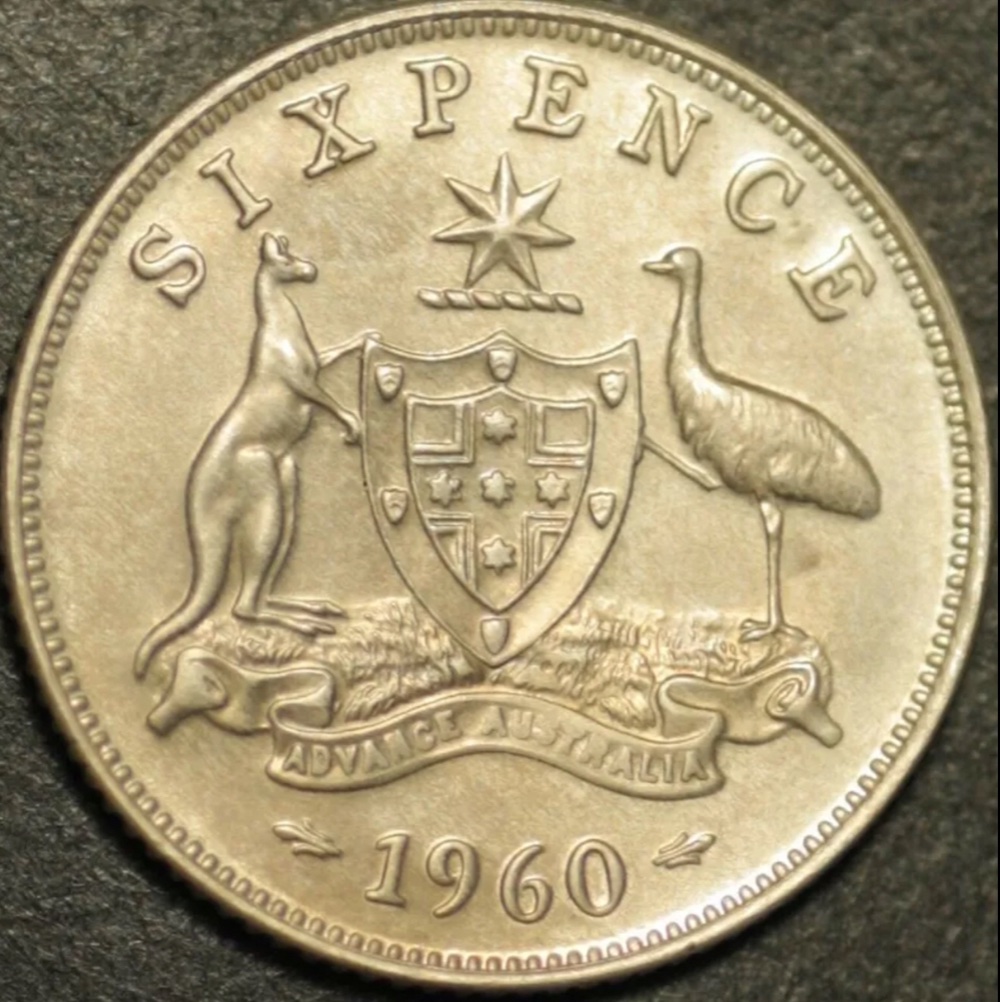Help-Grading-Australian-1960-Proof-Sixpence-6-D