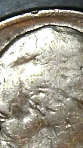 1983-P-Jefferson-Nickel--Die-Clashing?---Spike-Head?