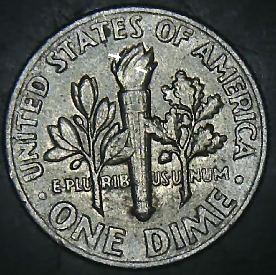 1970-Roosevelt-Dime-With-Vista-Variety-RDV--002/1968-Reverse--Possible-No-S-Mm-Floating-S-In-NE?