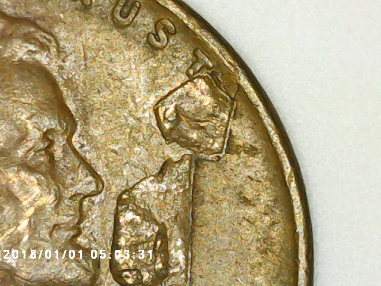 1945-Wheat-Penny-Retained-Lamination-Peel-Pre-Strike