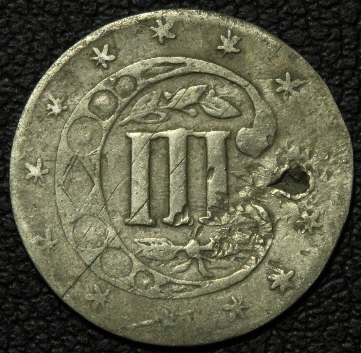 1861-Silver-Three-Cent-Piece---Genuine?