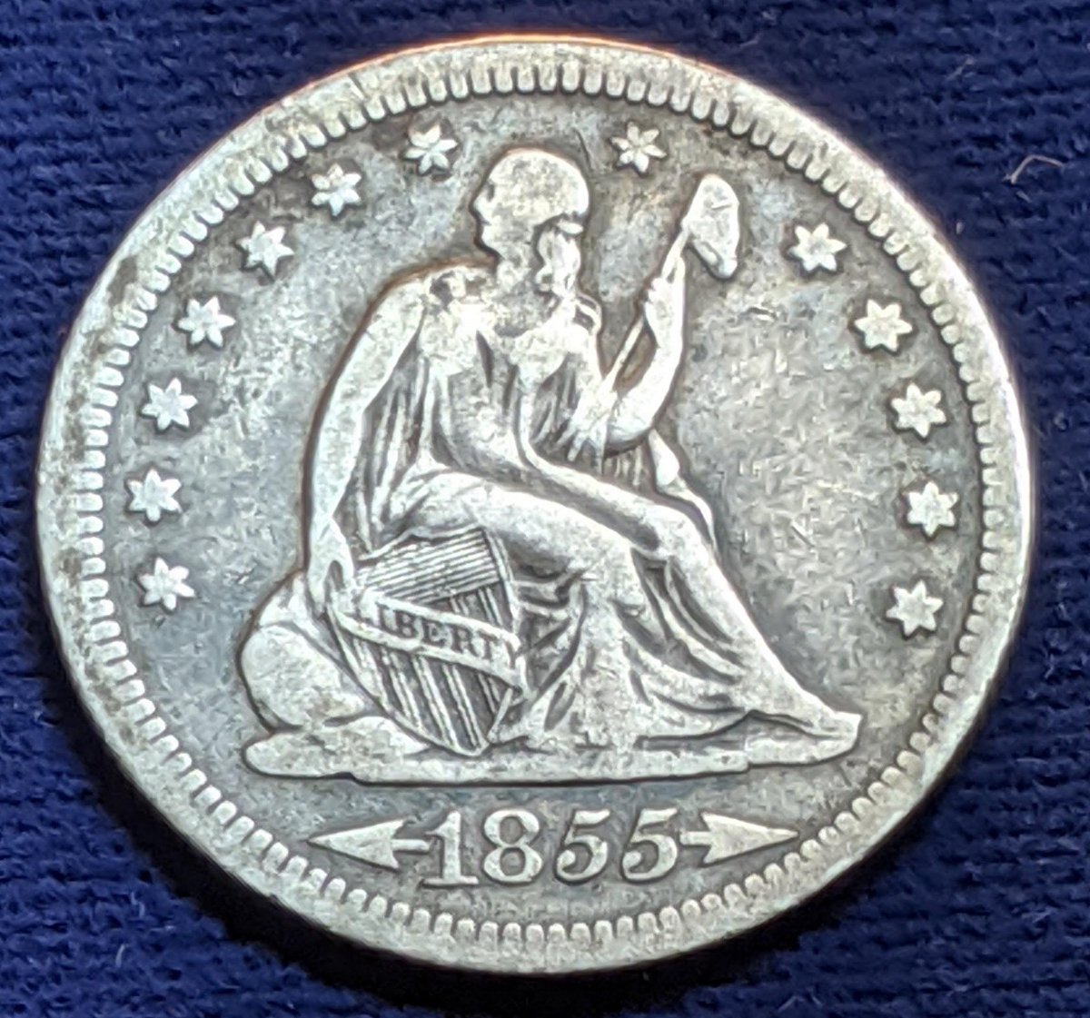 1855-Seated-Liberty-Quarter---Your-Thoughts,-Please