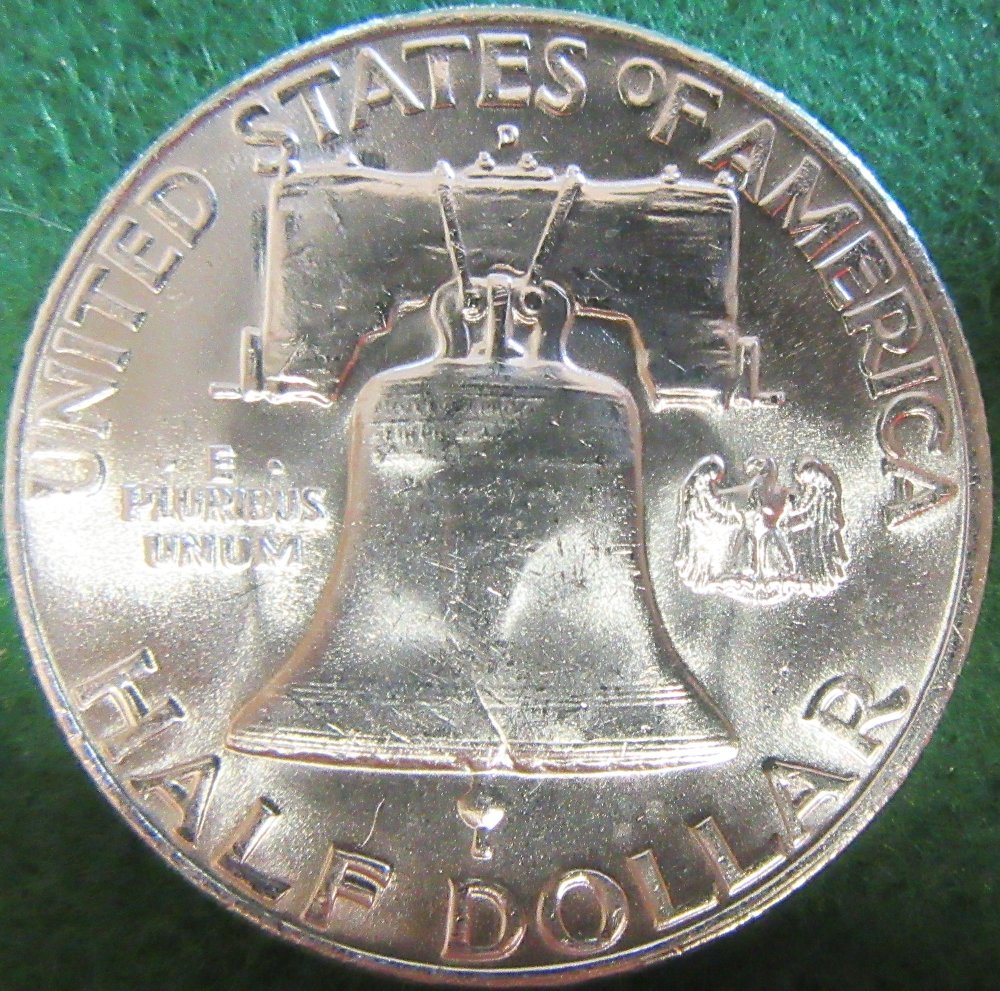 1958-Franklin-Half-Dollar-For-Grading