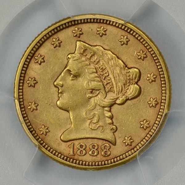 1888-$2.5-Gold-Liberty-Quarter-Eagle...-You-Vs.-PCGS
