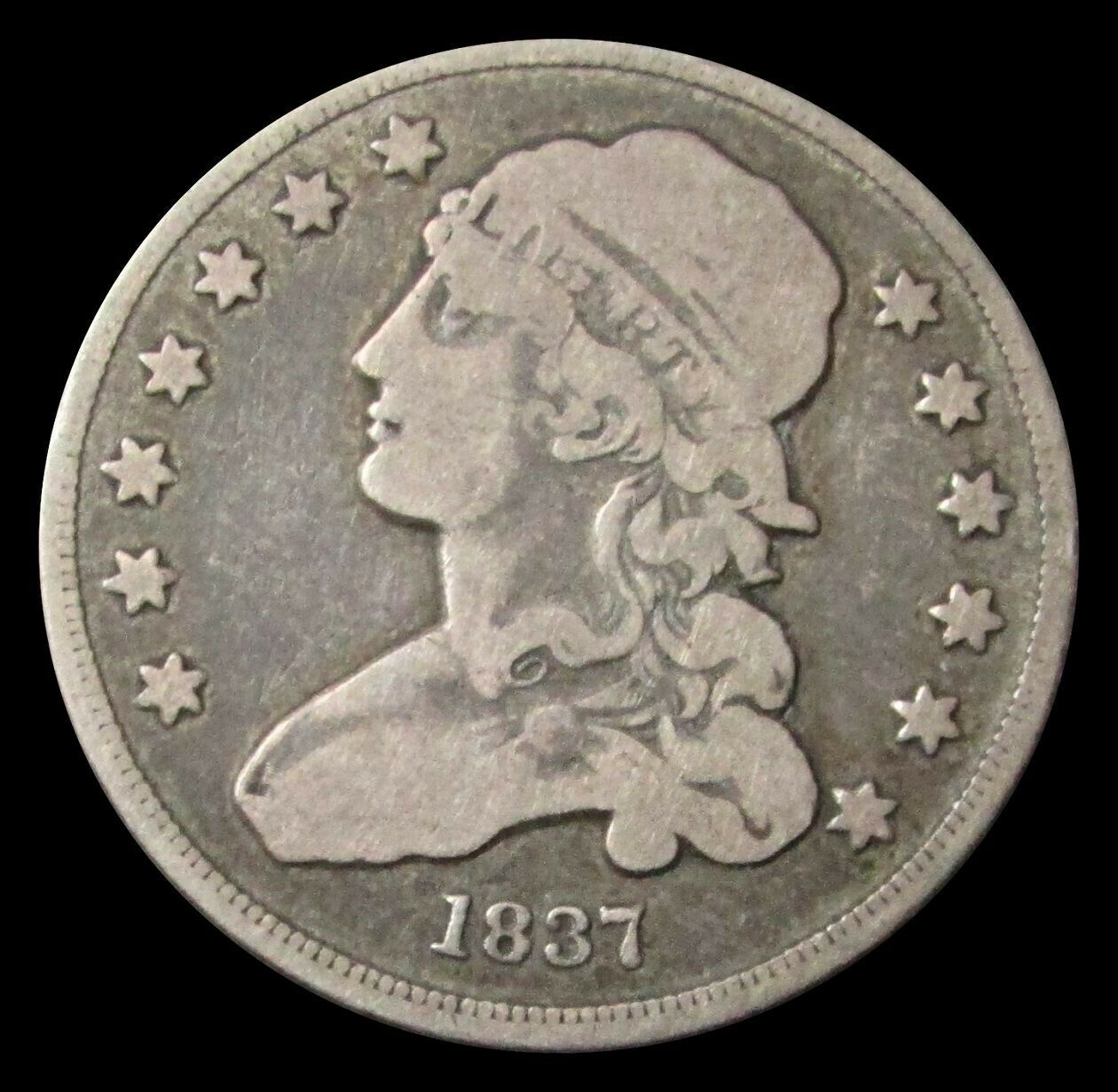 1837-Capped-Bust-Quarter....-What-Do-You-Think-It-Would-Grade?