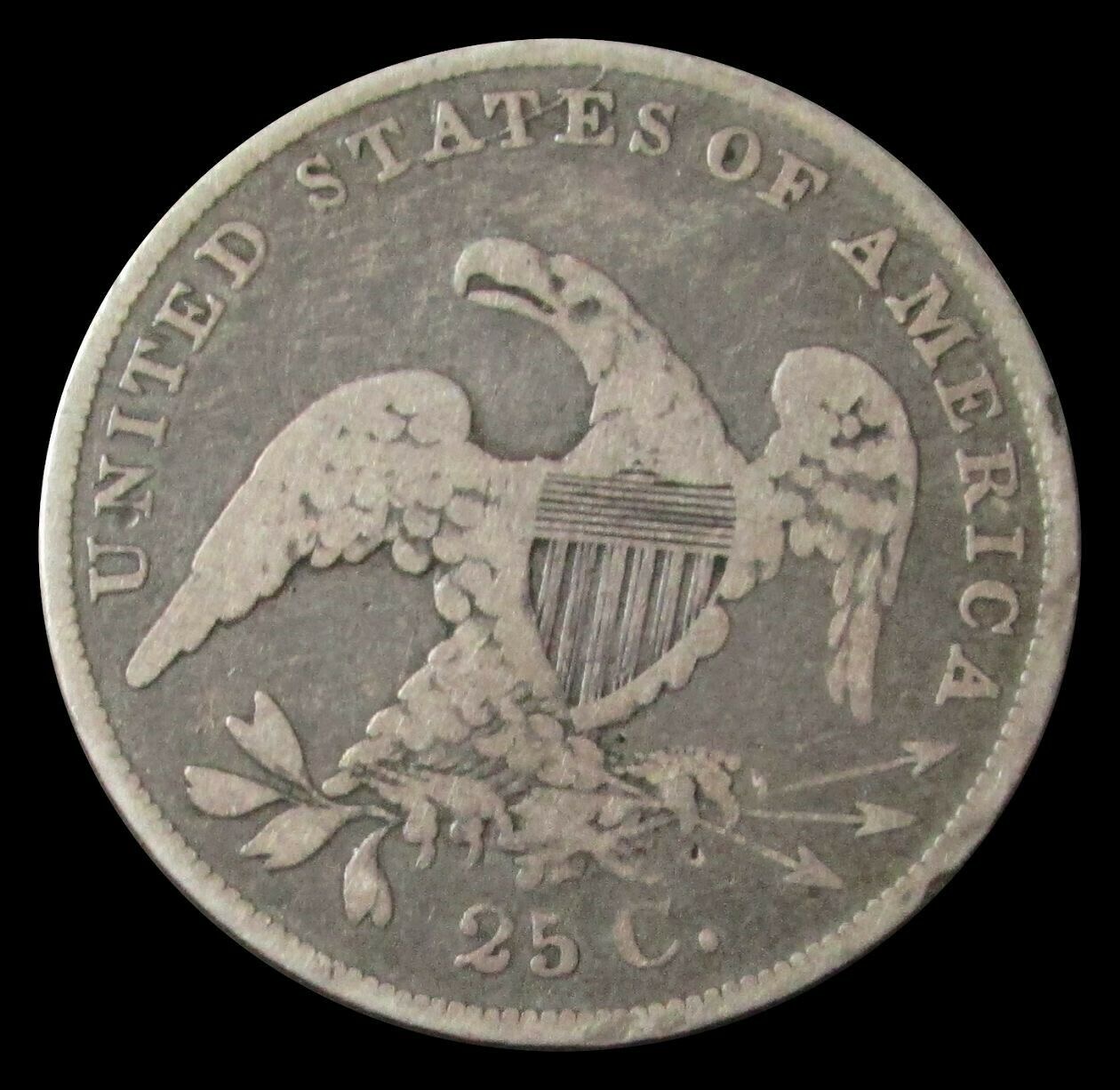 1837-Capped-Bust-Quarter....-What-Do-You-Think-It-Would-Grade?