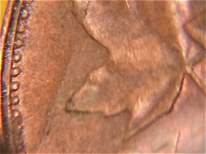 1977-Canadian-Cent-Massive-Lamination-Crack-Or-Something...