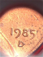1985-D-Lincoln-Cent-Suspect-Date-And-Mintmark