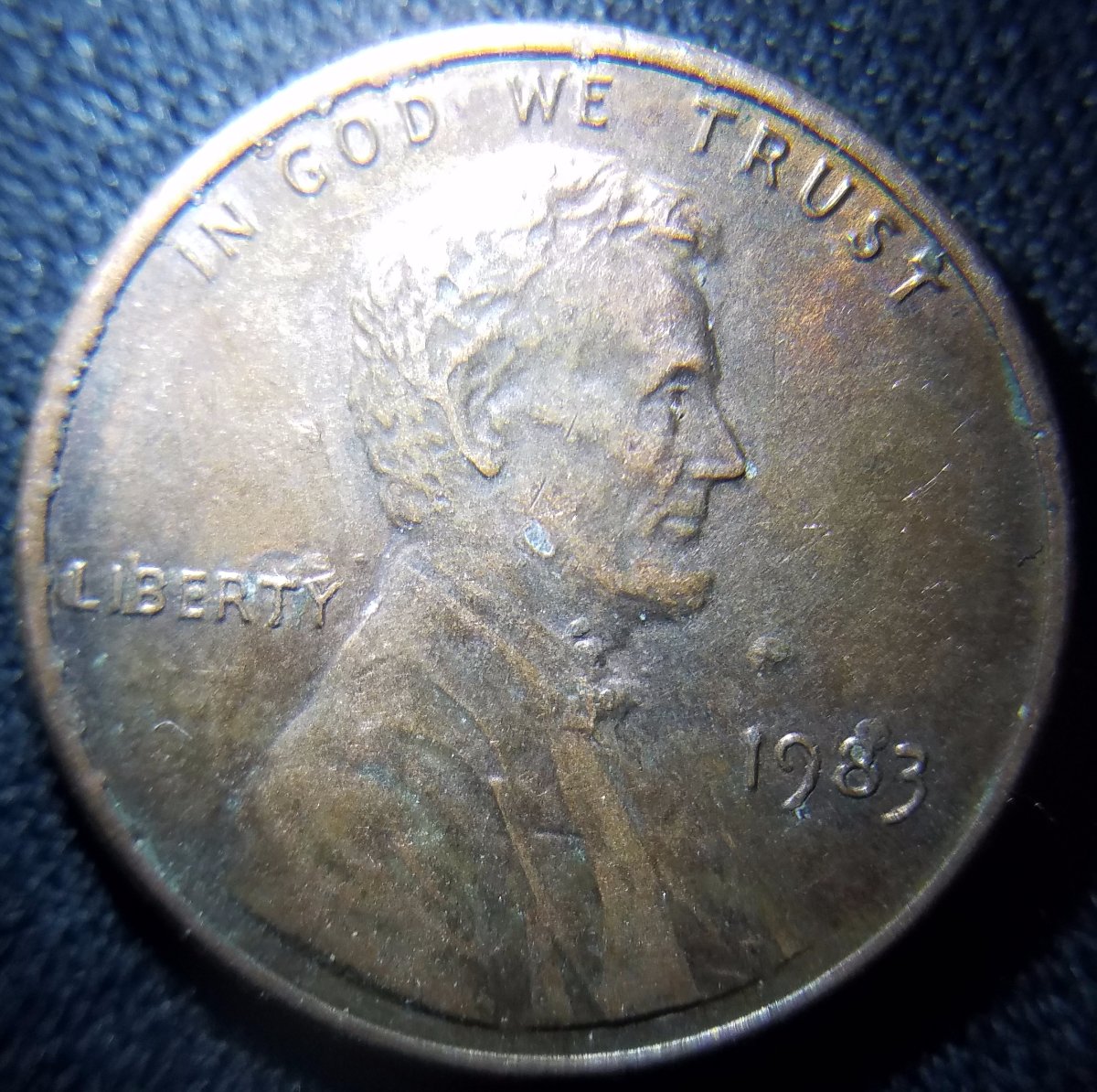 1983-Cent-With-Die-Rot-And/Or-Something-Else.--Opinions?
