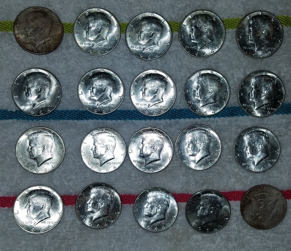 Picked-This-Roll-Of-1963-D-Franklin-Halves-Today,-Not-Sure-What-To-Do-Next