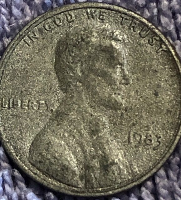 1983-Lincoln-Cent-Missing-Obverse-Clad-Layer?