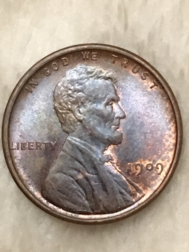 Nicely-Toned-1909-VDB-Cent-For-Grading