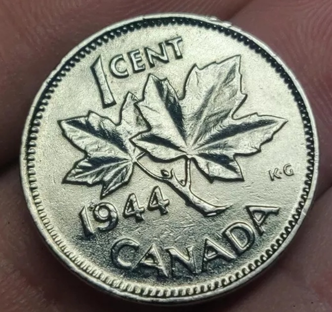 1944-Chrome-Looking-Penny,-Fake?