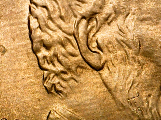 1998-Lincoln-D-Penny-Hair-And-Neck-Line-Missing.-Greaser?