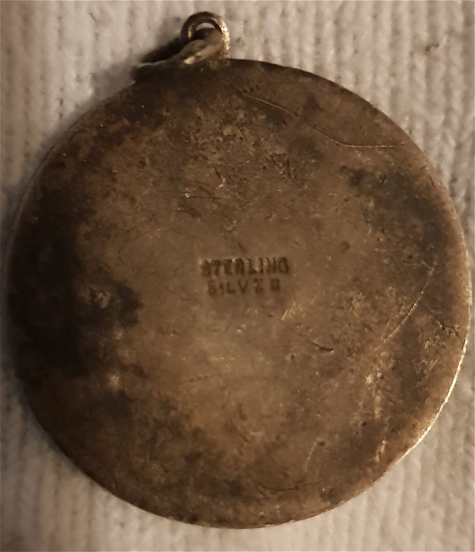 Unknown-Silver-Pendant-Or-Something-Along-Those-Lines?-Id:-St.-Christopher-Religious-Medal.
