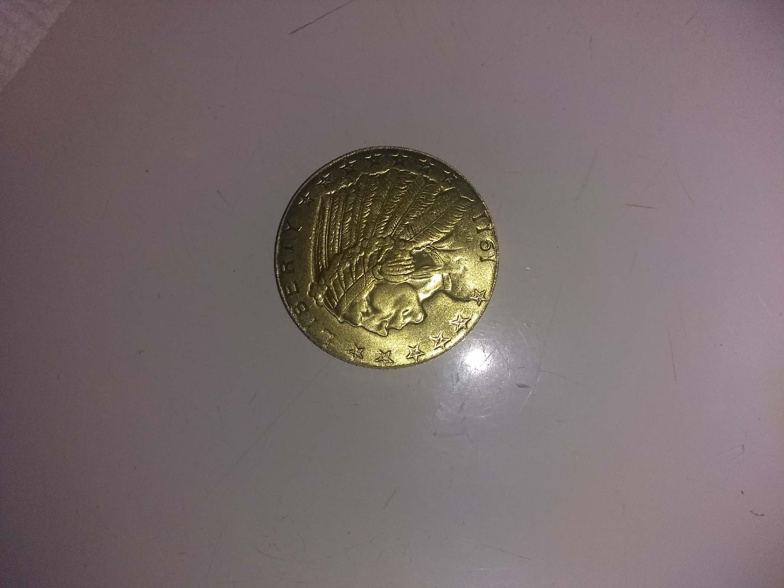 1911-Gold-$5-Indian-Maybe-Fake
