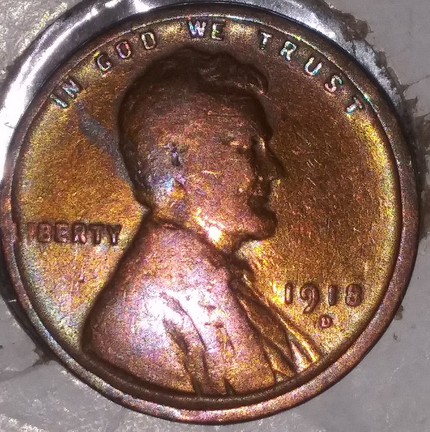 Toned-1918-D-Lincoln-Wheat-Cent