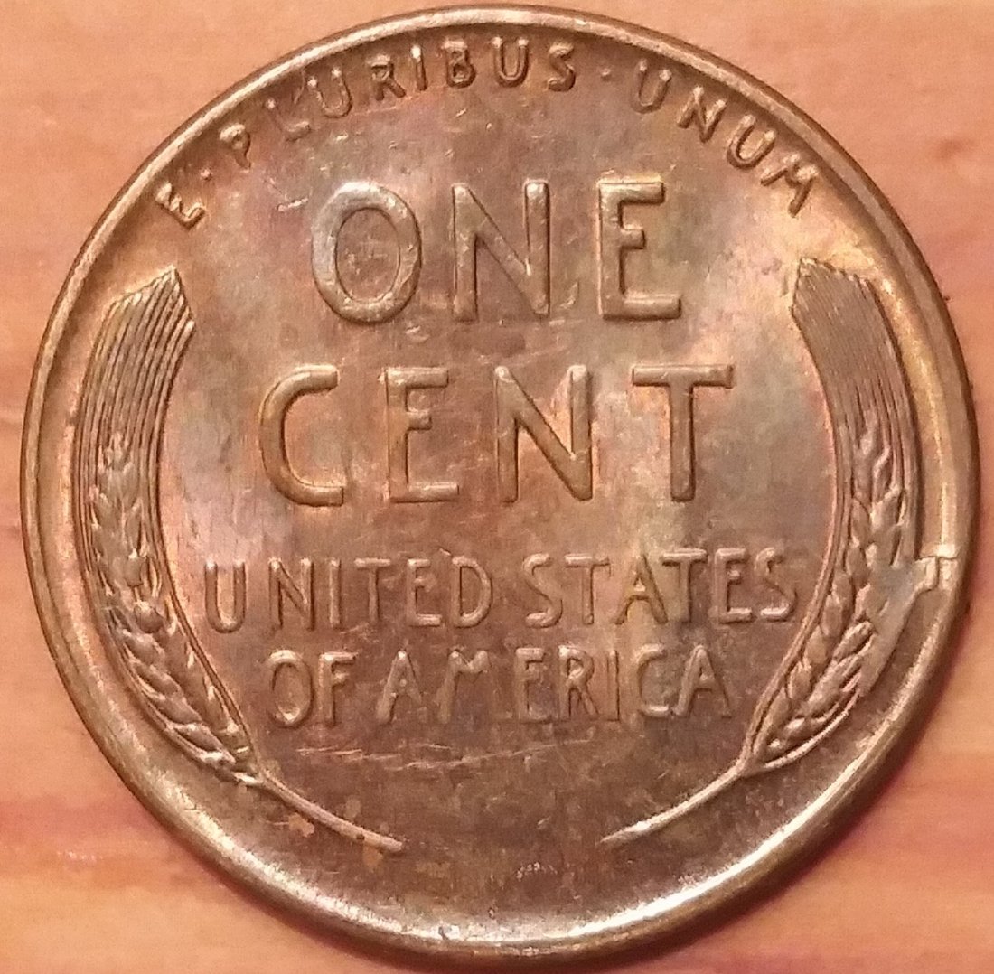 1955-S-Lincoln-Wheat-Cent-Strike-Through-On-Reverse-Right-Side