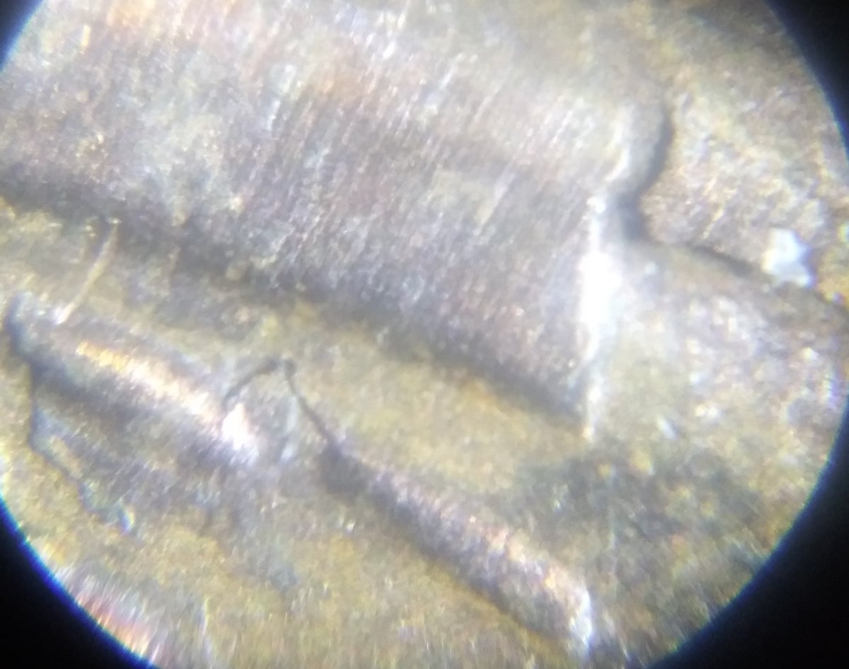 1955-S-Lincoln-Wheat-Cent-Strike-Through-On-Reverse-Right-Side