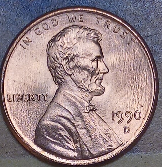 1990-D-Lincoln-Memorial-Cent-For-Grading