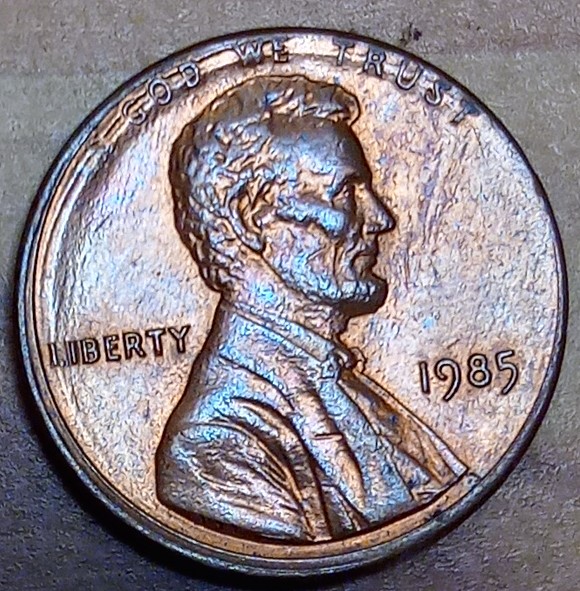 Mad-1985-P-Lincoln-Memorial-Cent-For-Grading