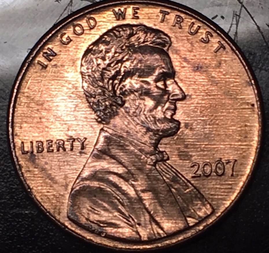 2007-Lincoln-Penny---Help---Doubling-Around-Mouth-And-Chin?