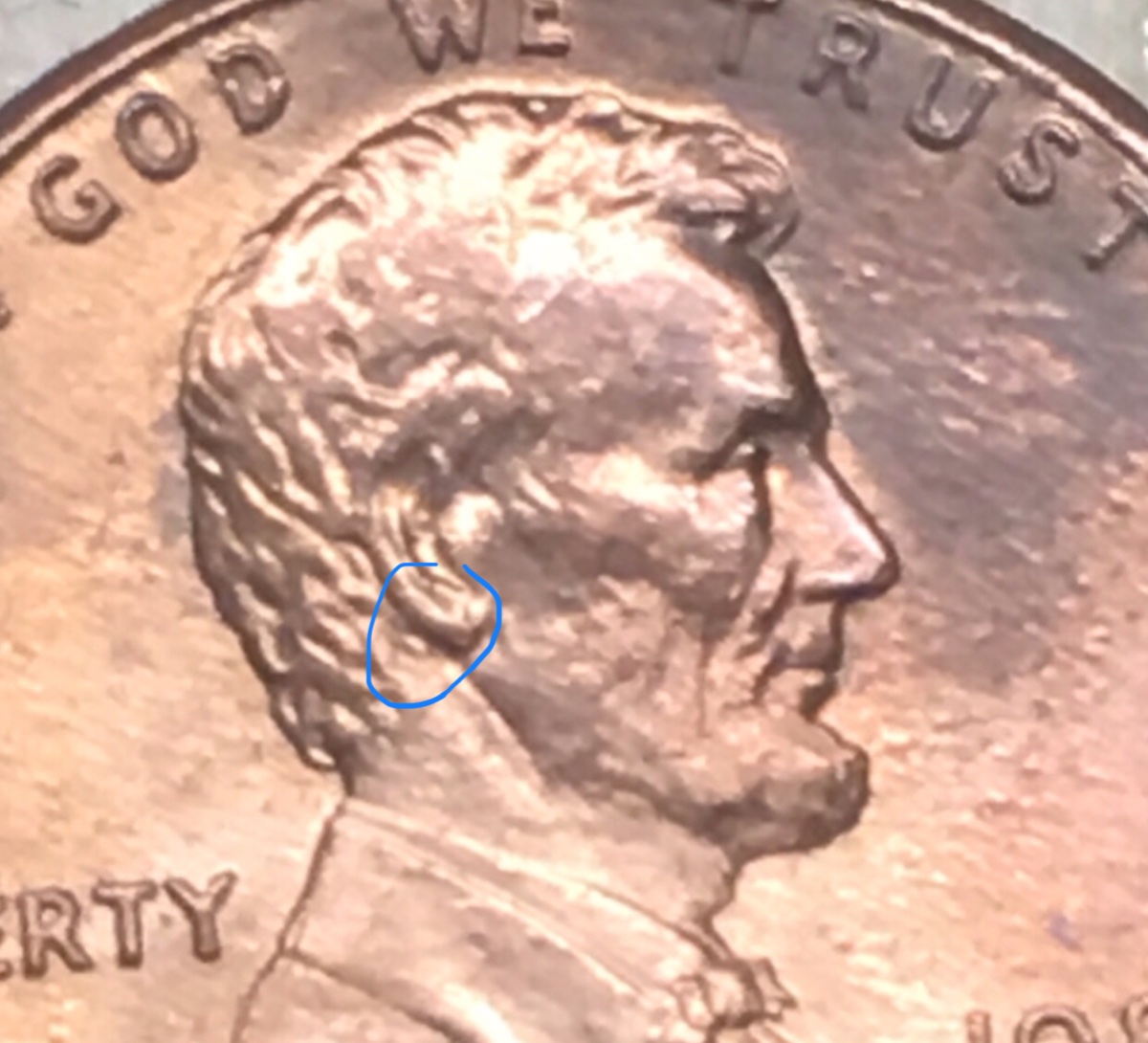 1989-Lincoln-Cent---Is-This-Doubling-On-His-Ear-&-Face?--&-Also-On-The-Reve
